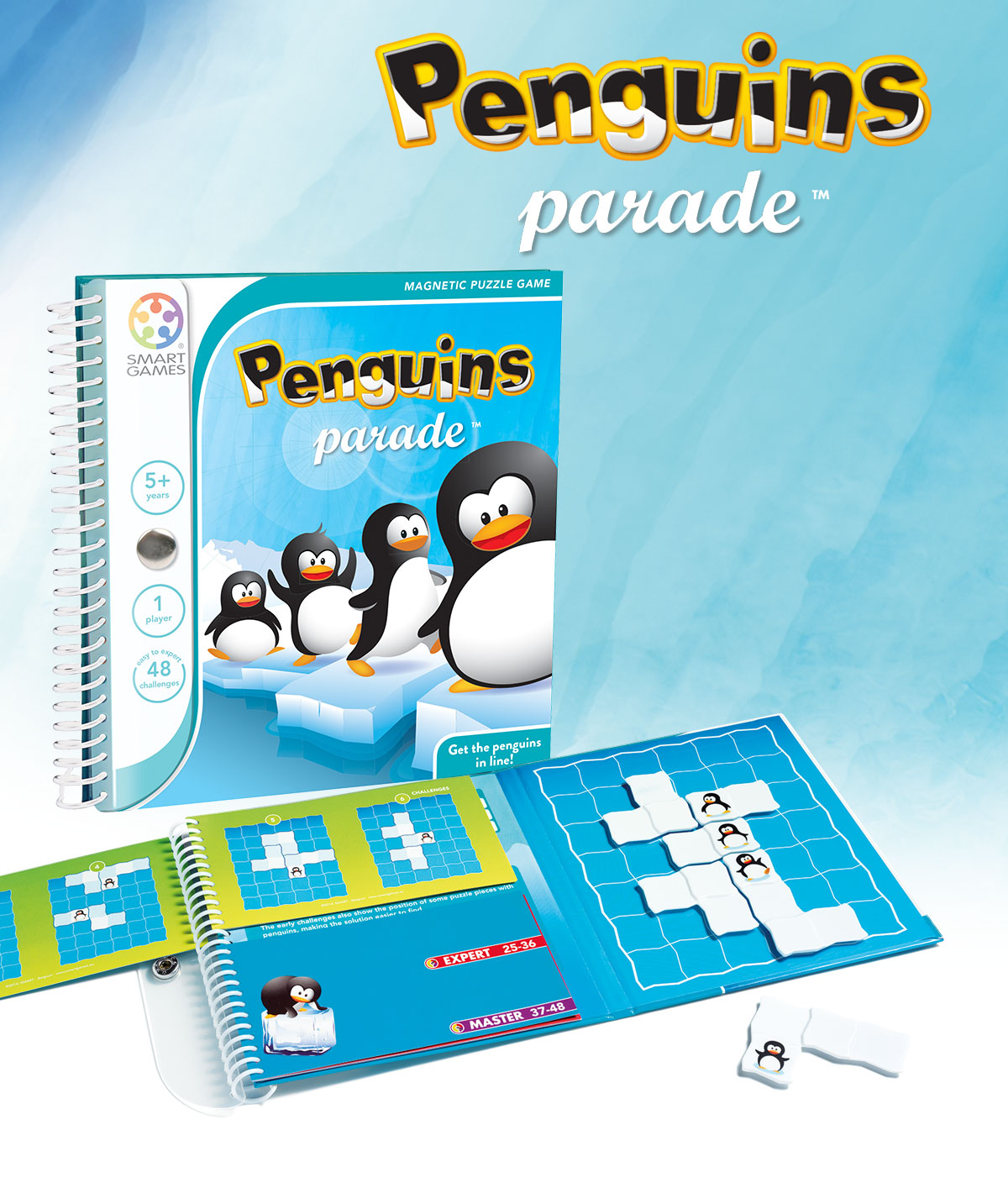 Penguins parade - TRAVEL GAME – Rompicapo Smart Games - Il Drago Fanfarone