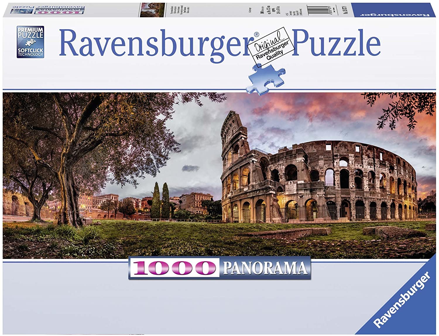Puzzle Panorama Colosseo al Tramonto Ravensburger 1000 Pezzi 15077 