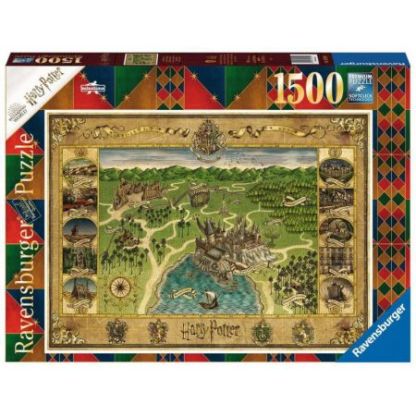 Puzzle Ravensburger 1500 pezzi " Mappa di Hogwarts"