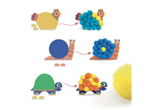 djeco- dj09871-crea-con-i-pompons
