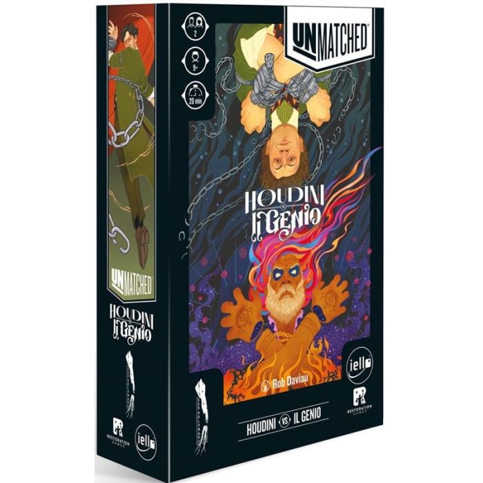 Unmatched - Houdini vs Il Genio della Lampada - gioco da tavolo Mancalamaro