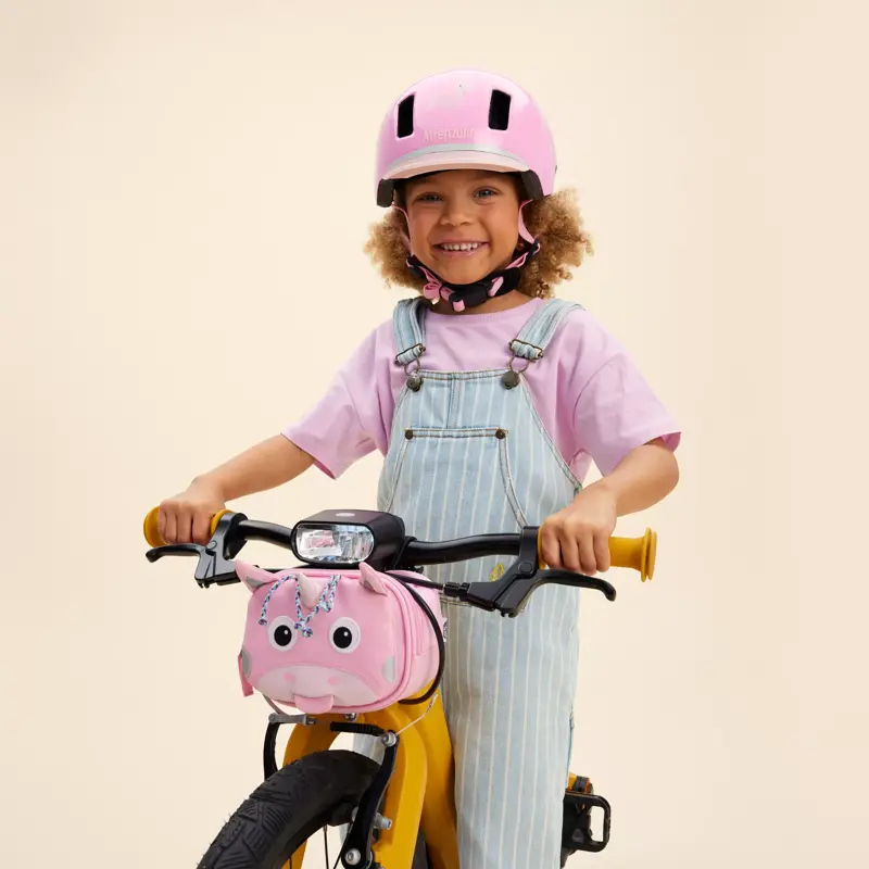 Borsa da bicicletta/monopattino " Unicorn" Unicorno Rosa - immagine 4