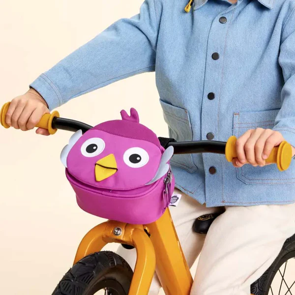 Affenzahn-borsa-da-bicicletta-uccellino-viola-