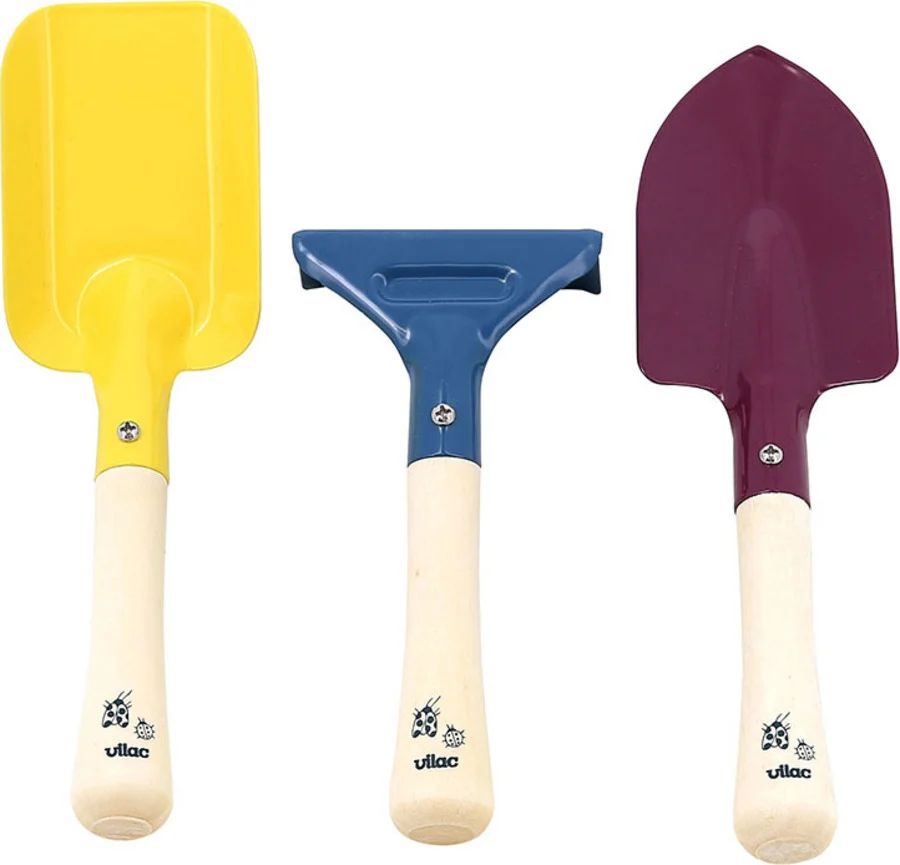 set-attrezzi-giardino-vilac-legno-metallo