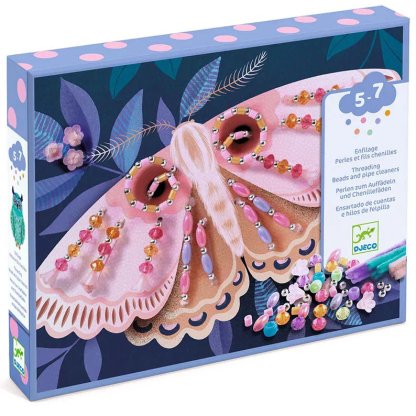 Perle e fili di ciniglia - kit creativo Djeco