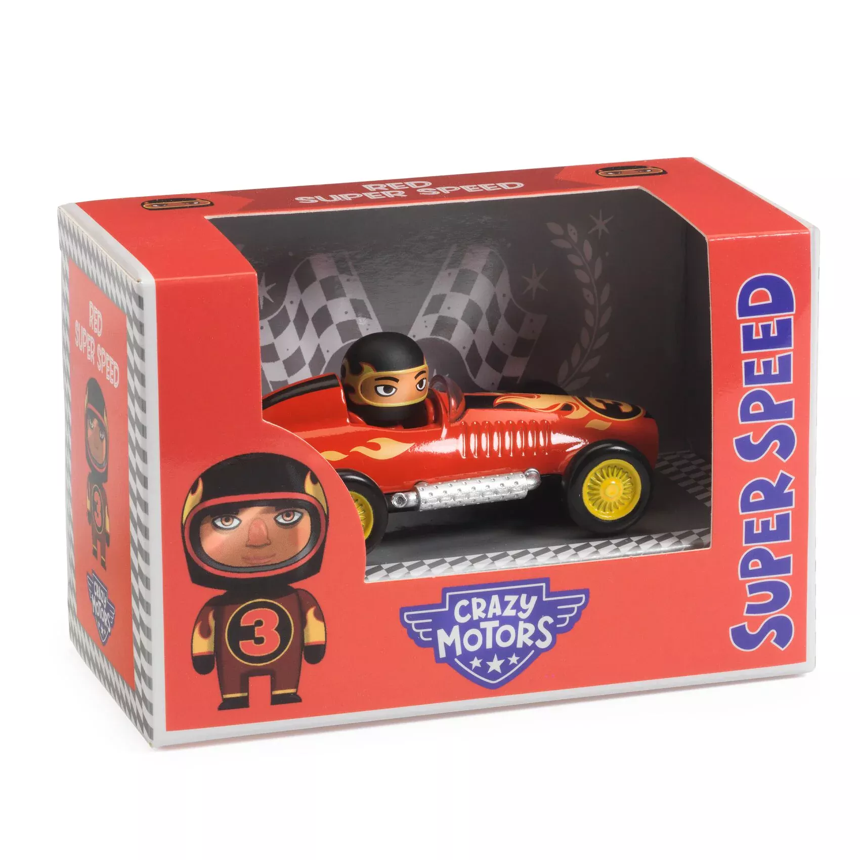 Red super speed - macchinina Crazy Motors Djeco